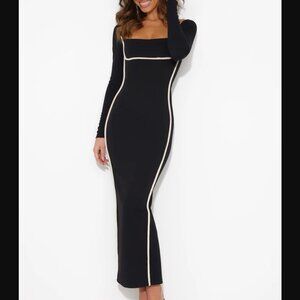 NWT Hello Molly - A-List Glam Midi Dress Black